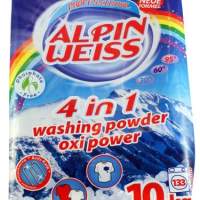 Waschmittel, Vollwaschmittel, Washing Powder, Alpinweiss 10 kg= 133 WG Plastikbeutel, OXI POWER