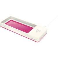 Leitz pen tray WOW 53651023 induction charger white/pink