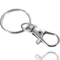 22x Karabiner Schlüsselanhänger - Schlüsselring Set - Metallring für Schlüsselanhänger - Key Rings & Key Rings Chain